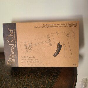 Pampered Chef 1525 Cookie Press 16 Discs & Box Spritz Cookies